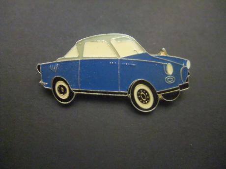 Goggomobil TS 400 Coupe ( dwergauto) blauw oldtimer